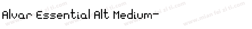 Alvar Essential Alt Medium字体转换